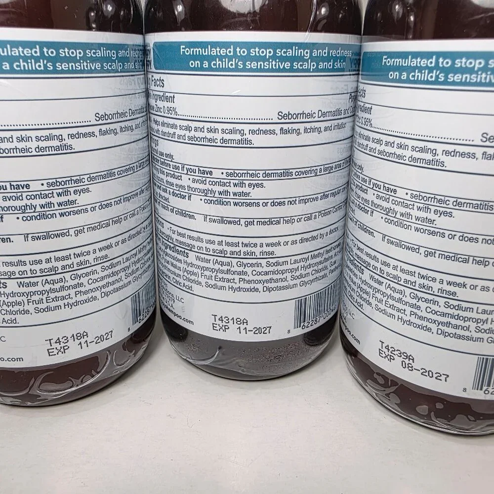 Dr. Eddie’s Happy Cappy Medicated Shampoo (3 x 8oz) for Children Treats Dandruff